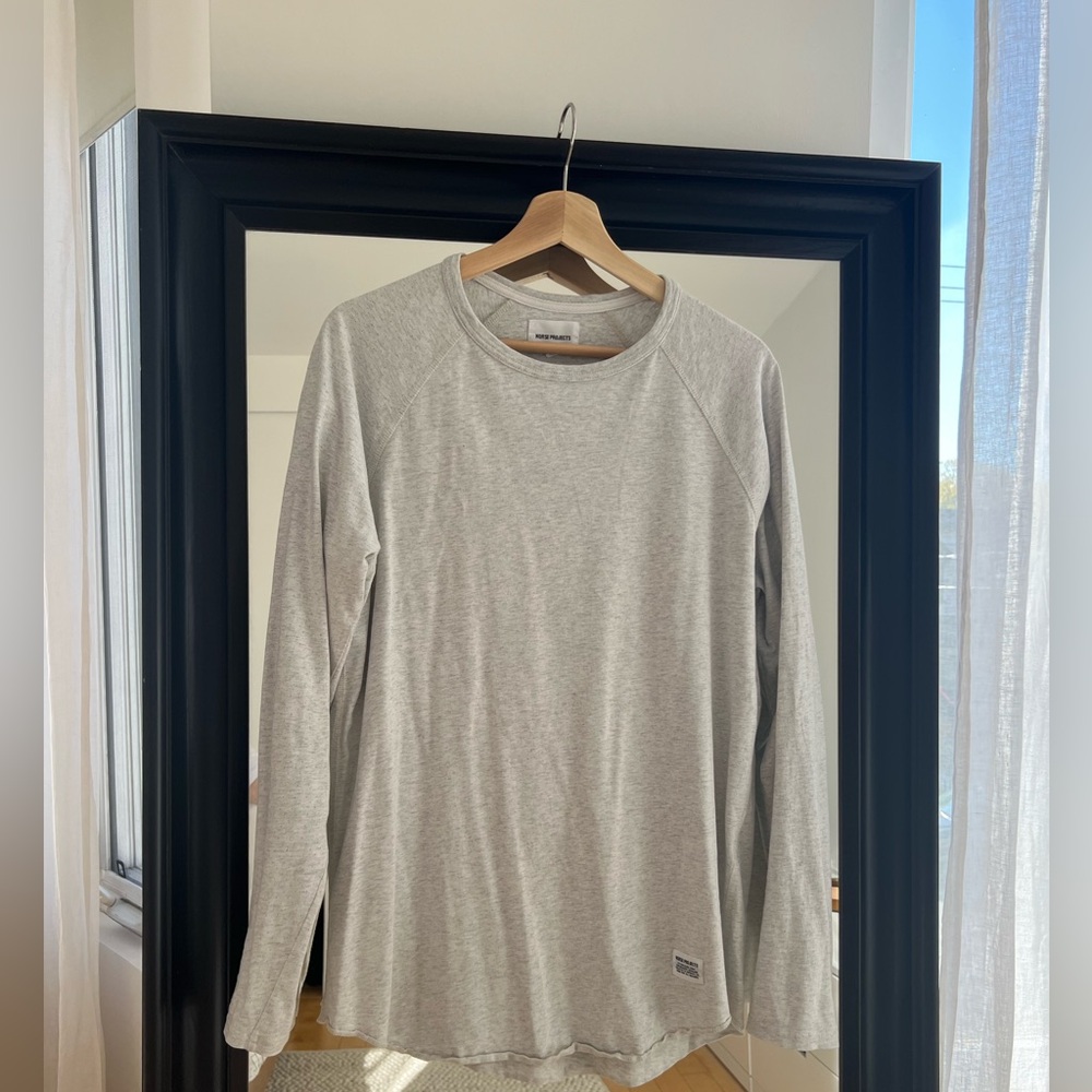 Norse Projects - Aske Perforated Longsleeve T-Shirt - Large